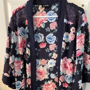 Floral A Byer Kimono Cardigan